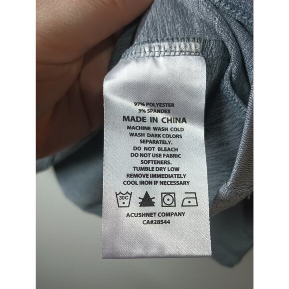 Footjoy FJ Quarter Zip Vented Pullover Gray Women's Medium Golf Shirt Outdoors - Picture 3 of 4